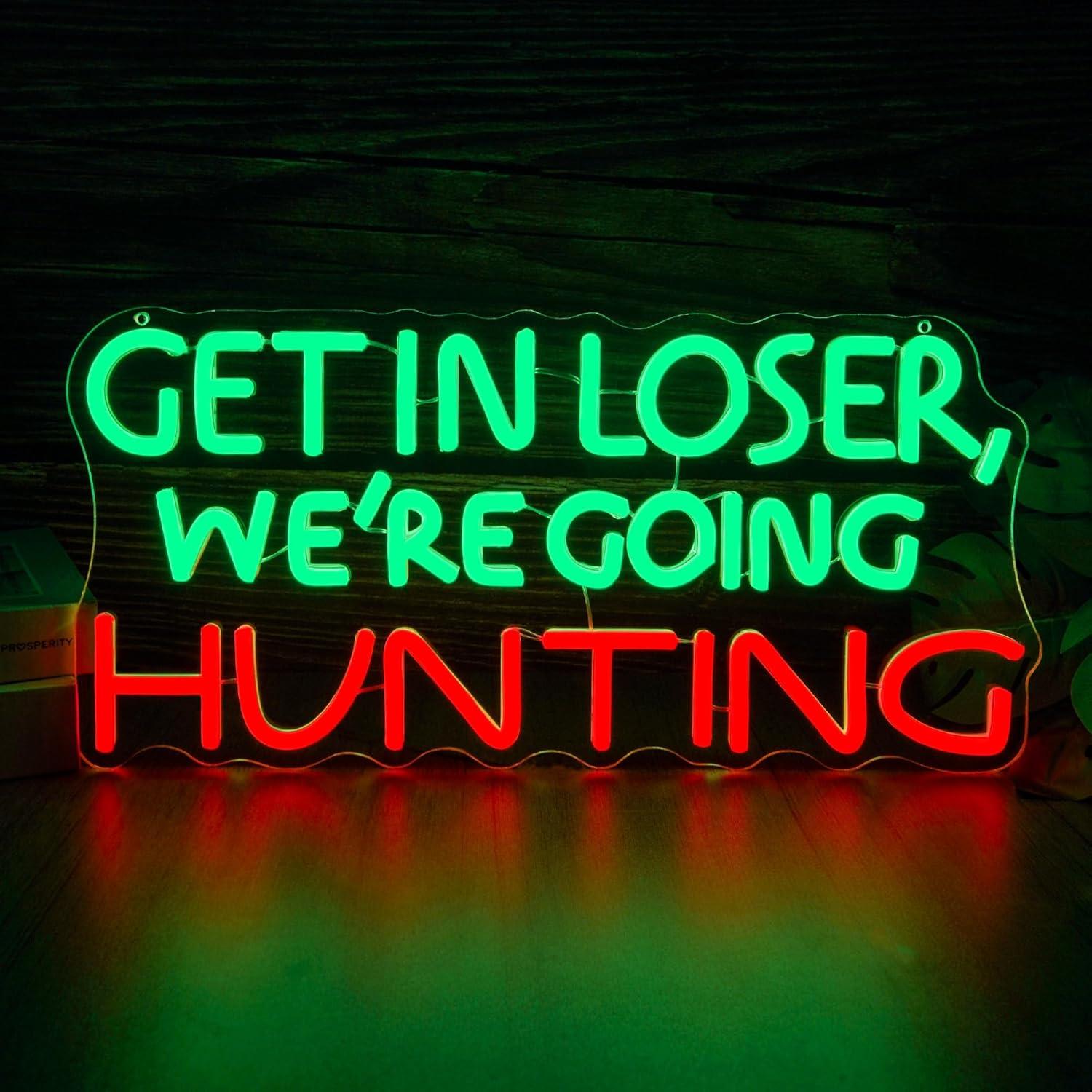 Outdoor Powerwall - Funny Hunting Neon Sign LED Light