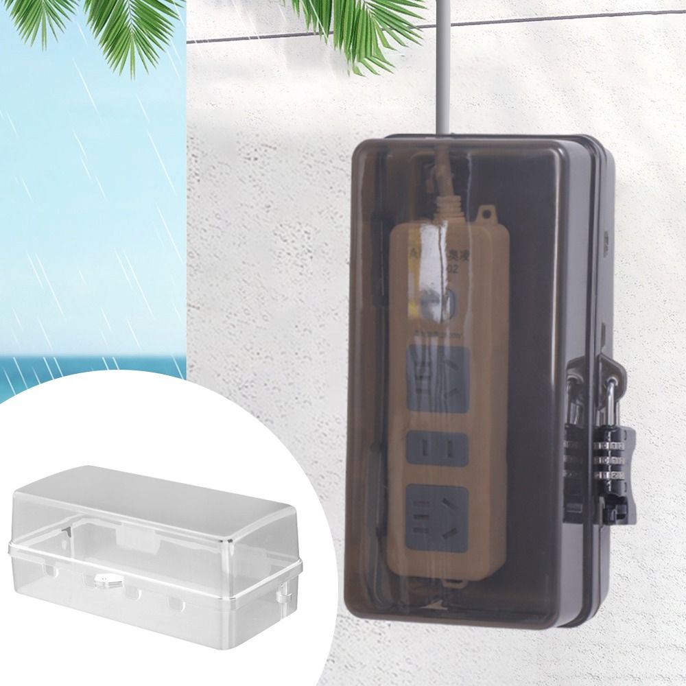 Durable Plastic Plug Box Anti- - Outdoor Power Outlet Extension recension och pris
