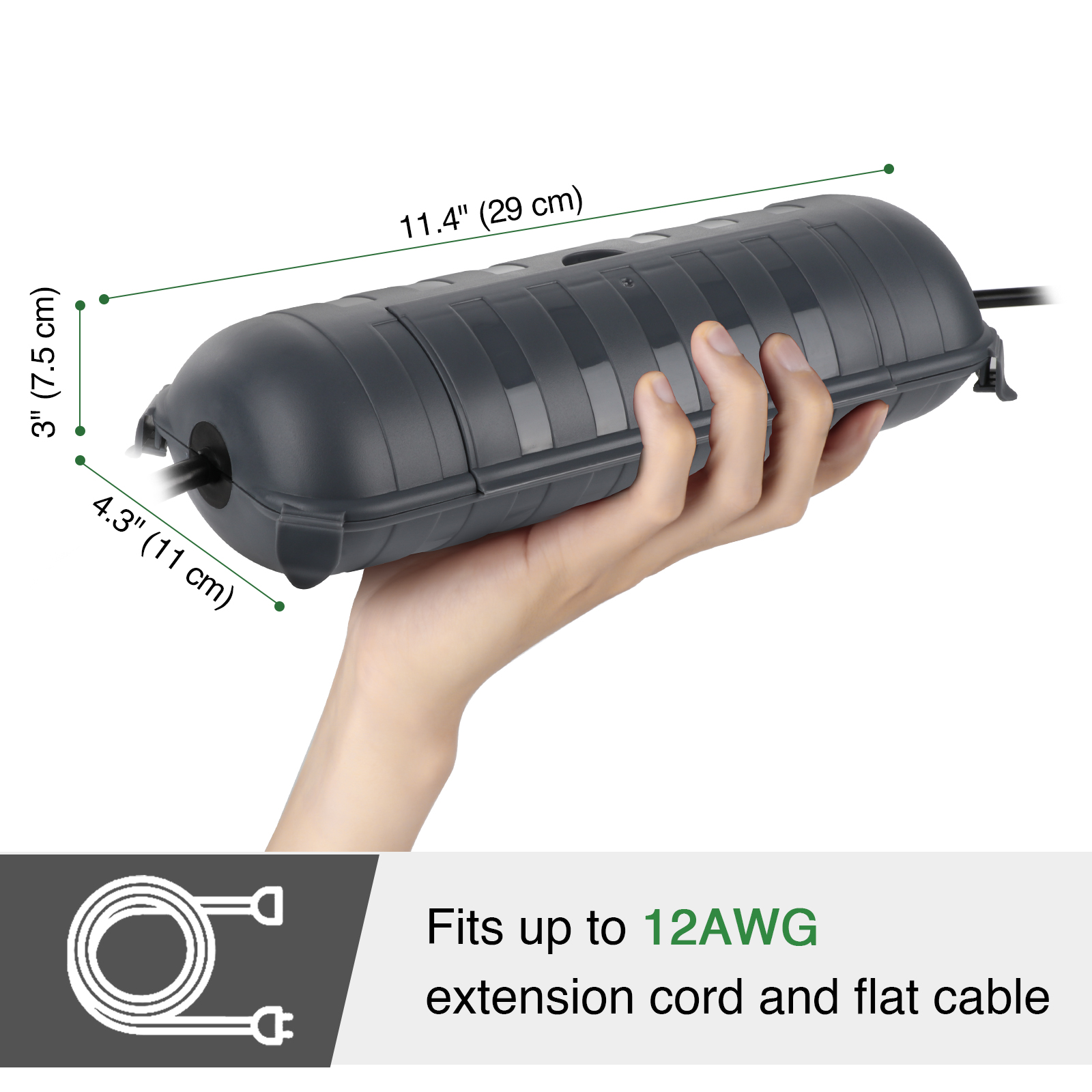 Large Weatherproof Outdoor Ele - Outdoor Power Plug recension och pris