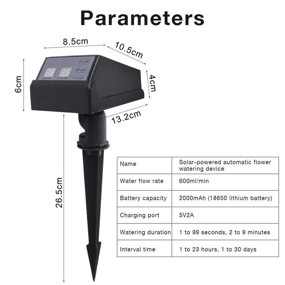New Solar Powered Irrigation T - Outdoor Power Timer recension och pris