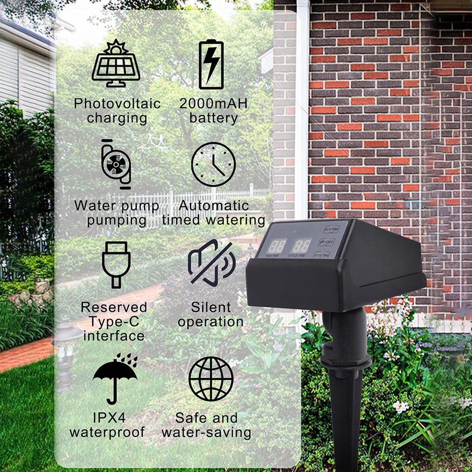 New Solar Powered Irrigation T - Outdoor Power Timer recension och pris