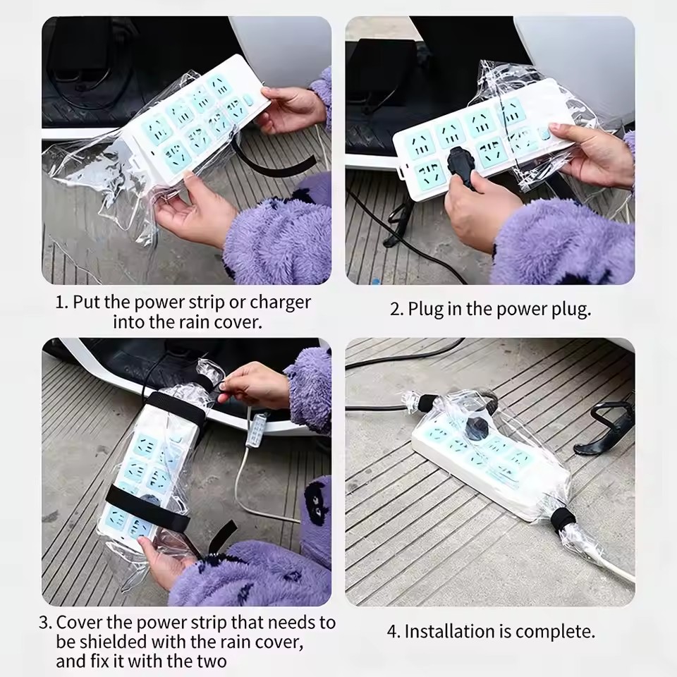 Waterproof Charger Rain Cover  - Outdoor Power Plug recension och pris