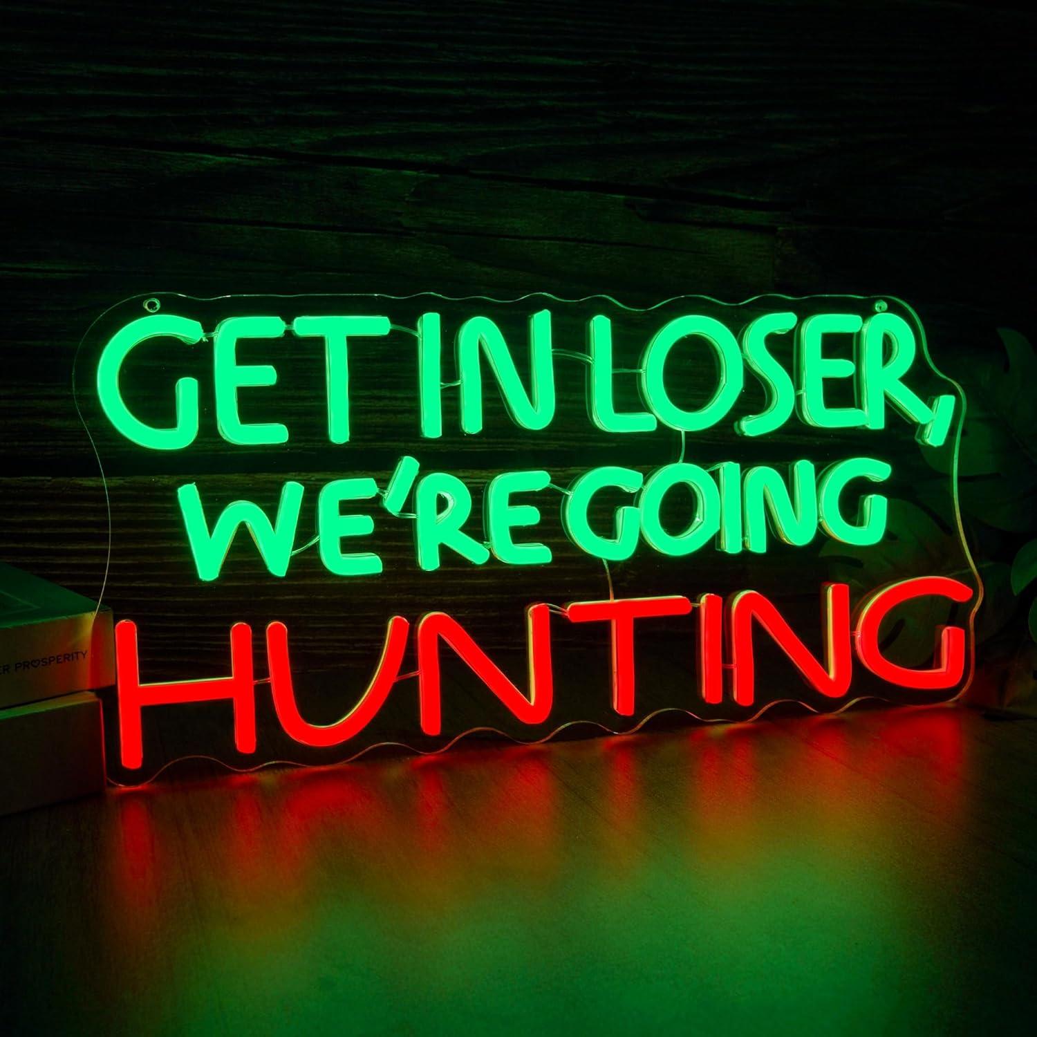 Funny Hunting Neon Sign LED Li - Outdoor Powerwall recension och pris