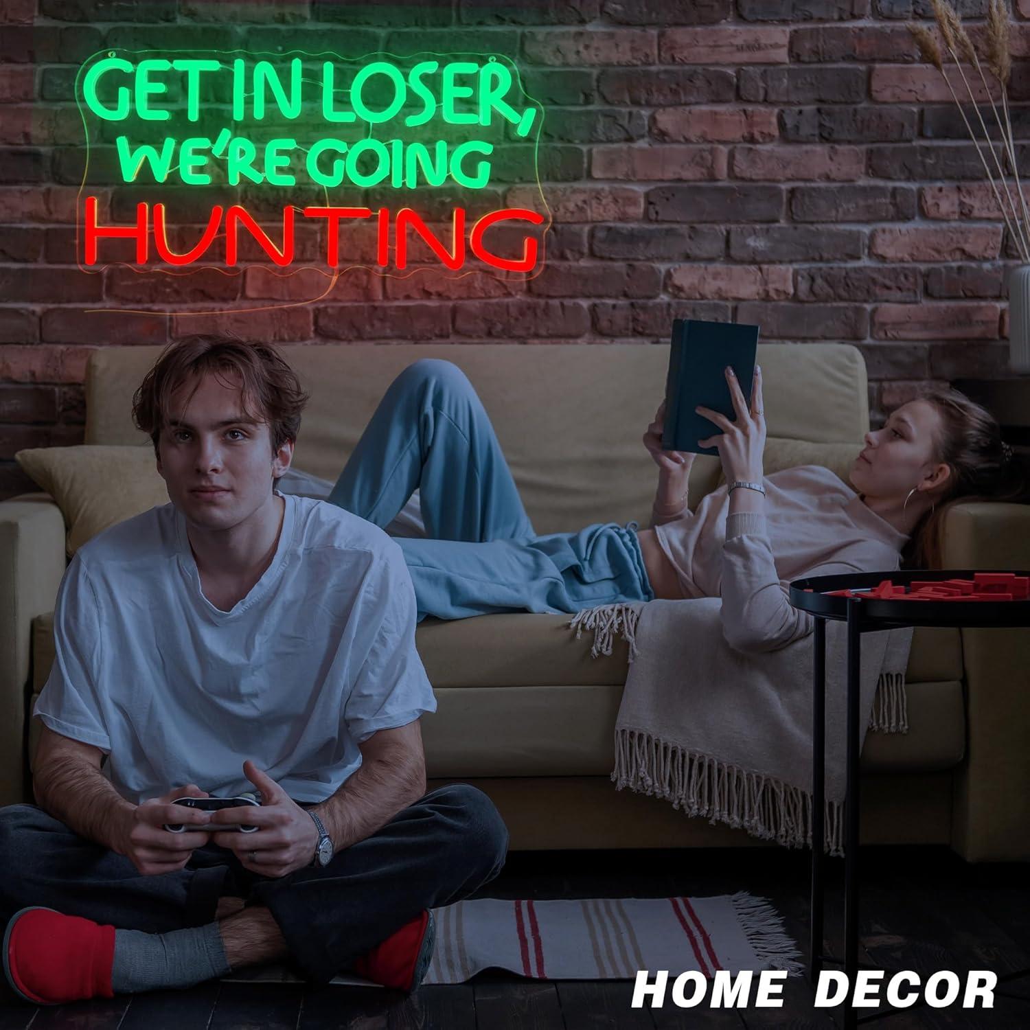 Funny Hunting Neon Sign LED Li - Outdoor Powerwall recension och pris