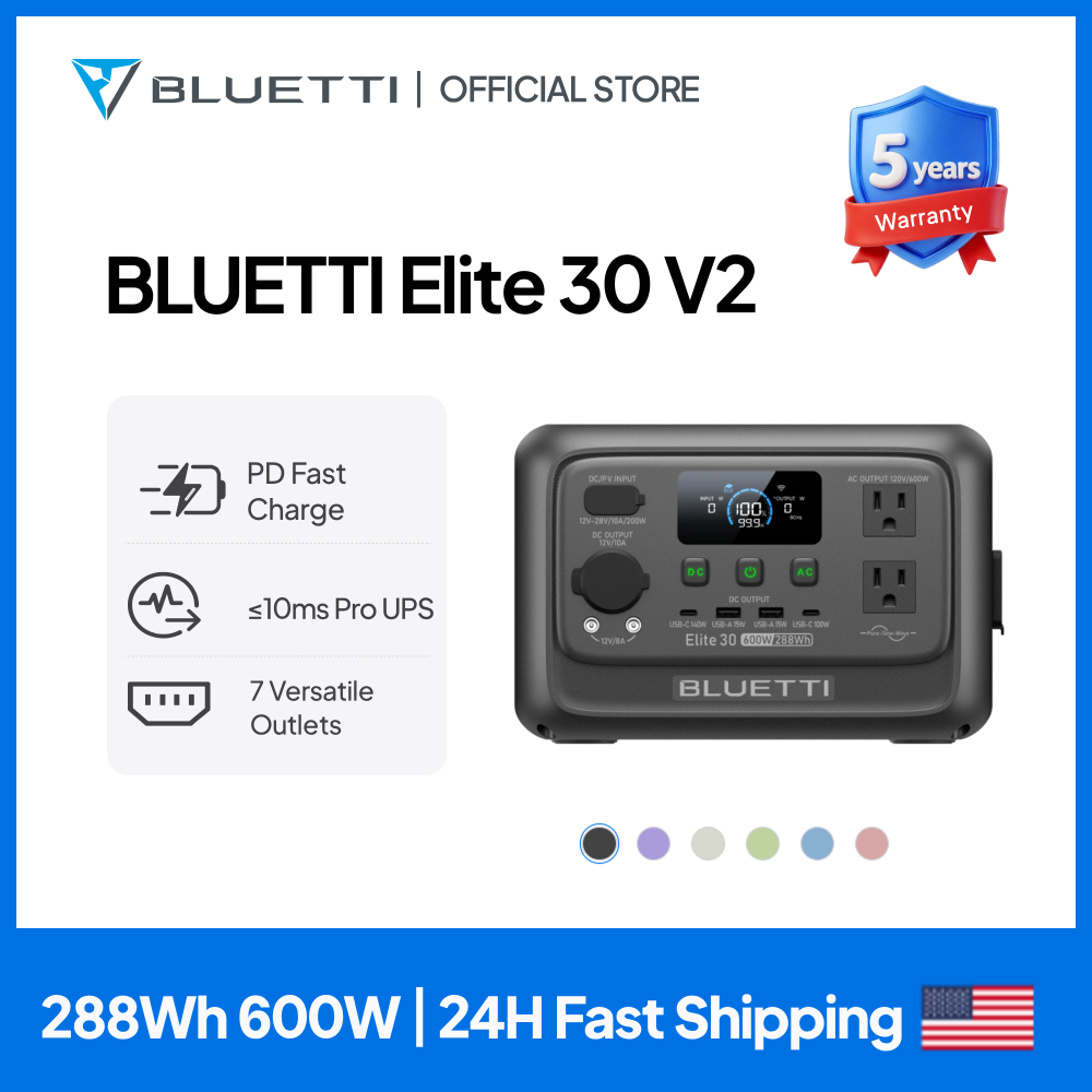 【Renew】BLUETTI Elite 30 V2 Por - Outdoor Powerwall recension och pris