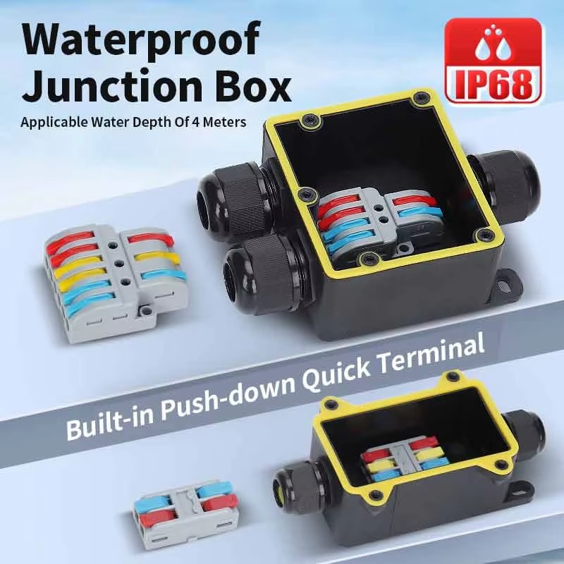 Junction Box Waterproof IP68 2 - Outdoor Power Plug recension och pris