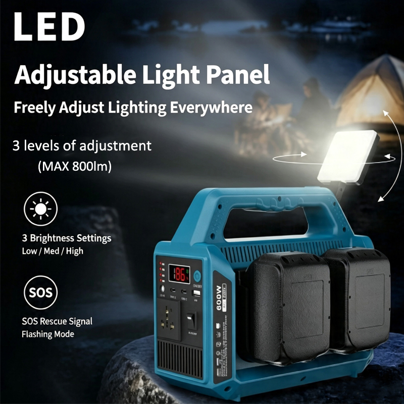 600W Lithium Battery Inverter  - Outdoor Power Adapter Usb recension och pris