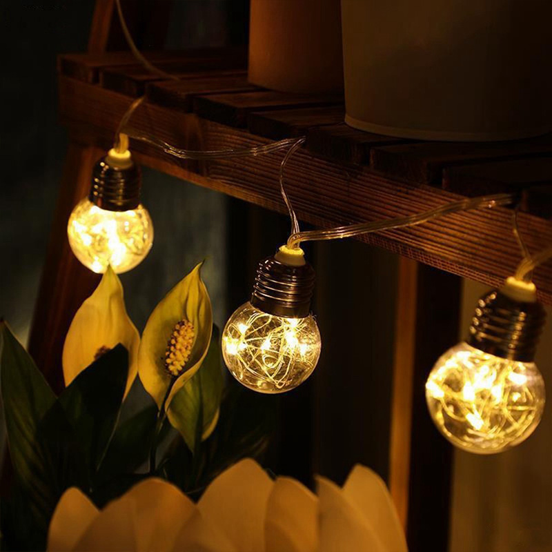 4M 10Bulbs Patio String Light  - Outdoor Power Adapter Usb recension och pris