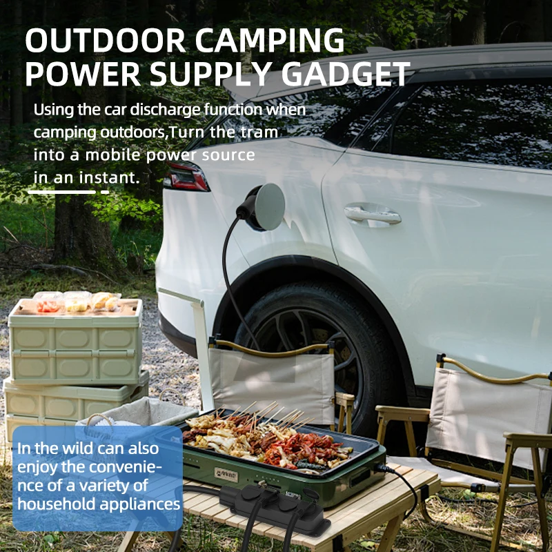 Portable 16A 4KW V2L Cable Ele - Outdoor Power Plug recension och pris