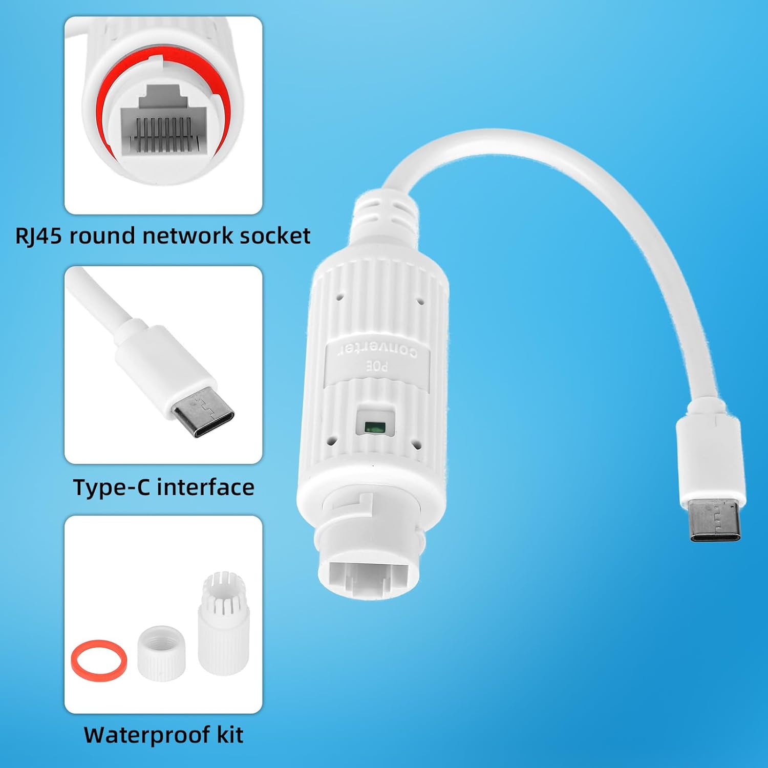 POE to USB-C Power Converter O - Outdoor Power Adapter Usb recension och pris