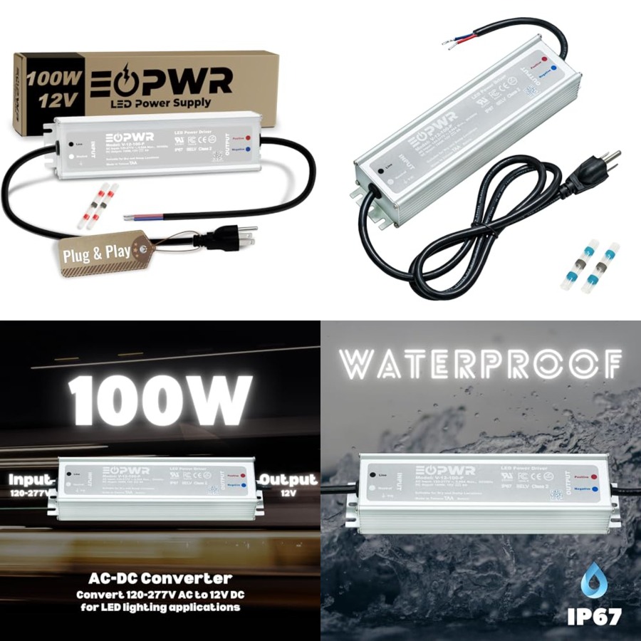 LED Driver Waterproof IP67 Pow - Outdoor Power Plug recension och pris