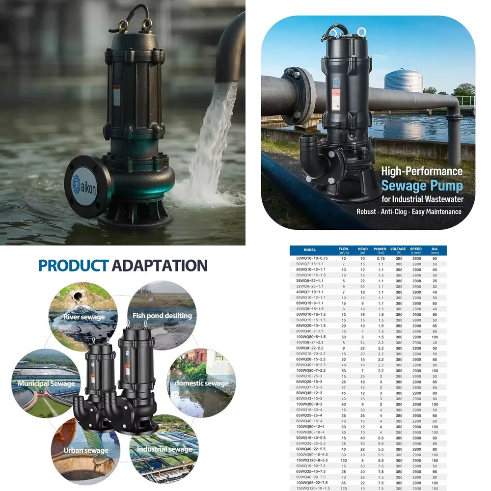 5 0.75 Kw Submersible Sewage P - Water Pump Submersible recension och pris
