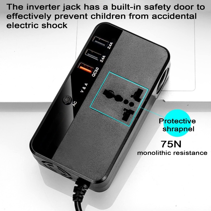 200W Portable Car Inverter Car - Outdoor Power Adapter Usb recension och pris