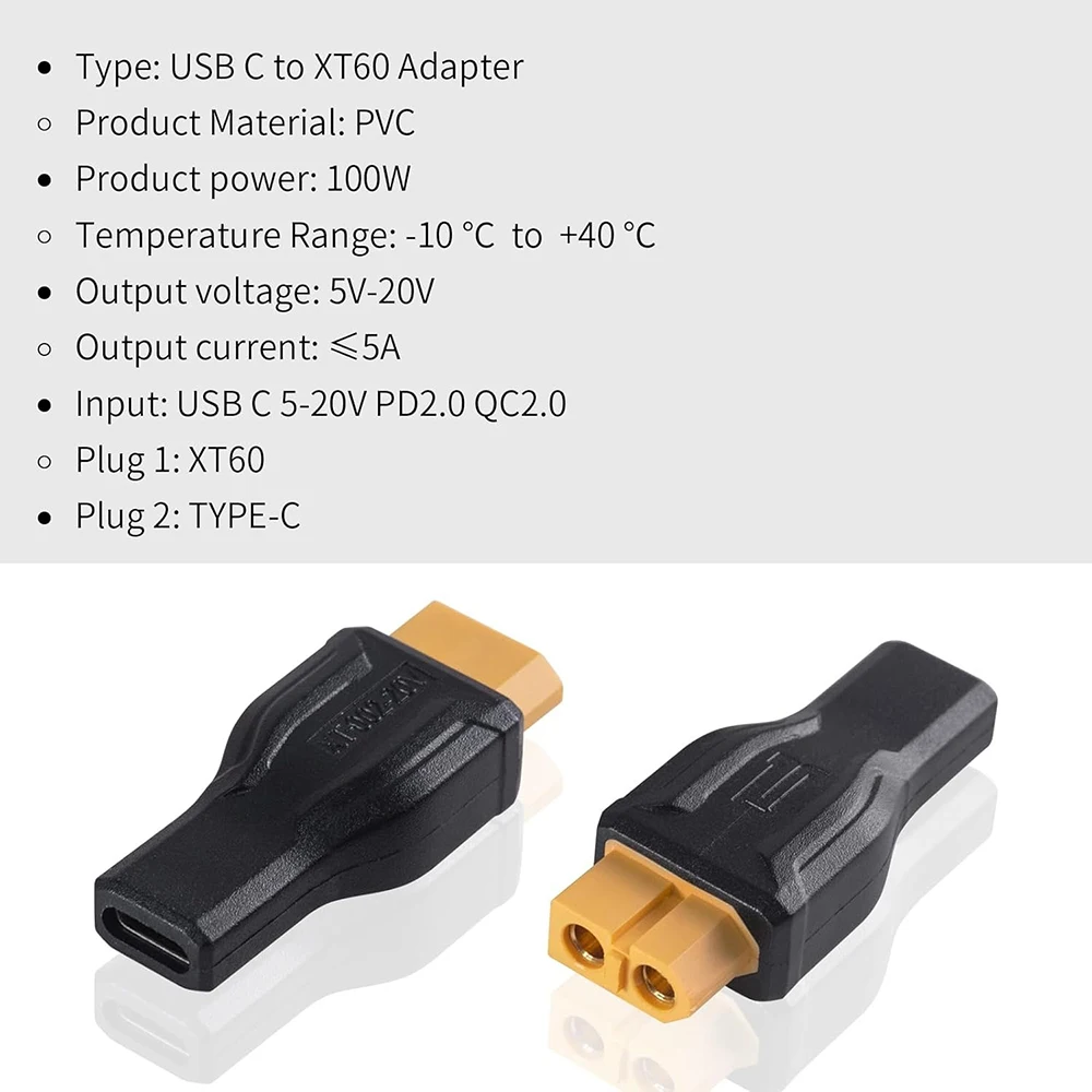 USB C to XT60 Adapter Converte - Outdoor Power Adapter Usb recension och pris