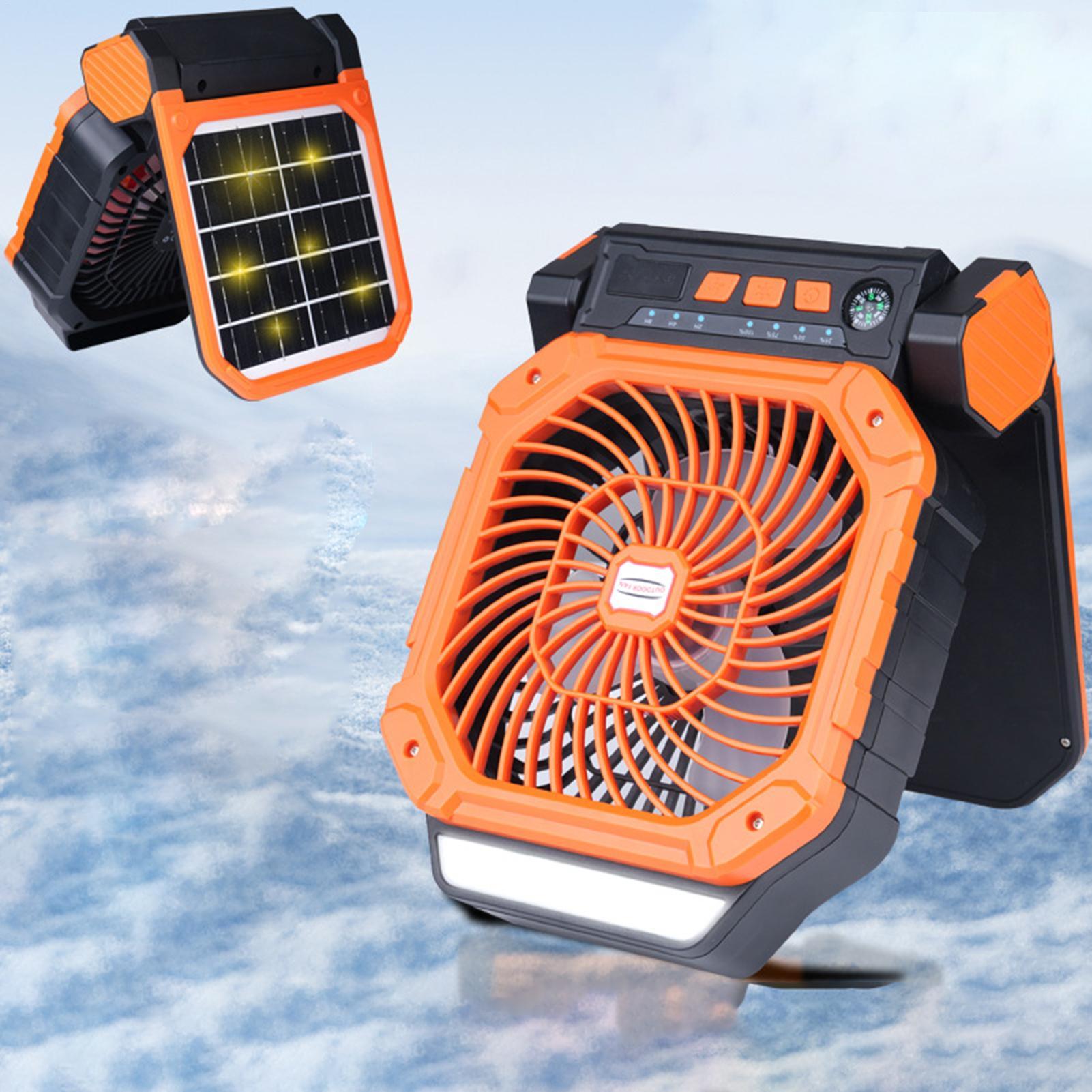Solar-powered outdoor fan USB  - Outdoor Power Timer recension och pris