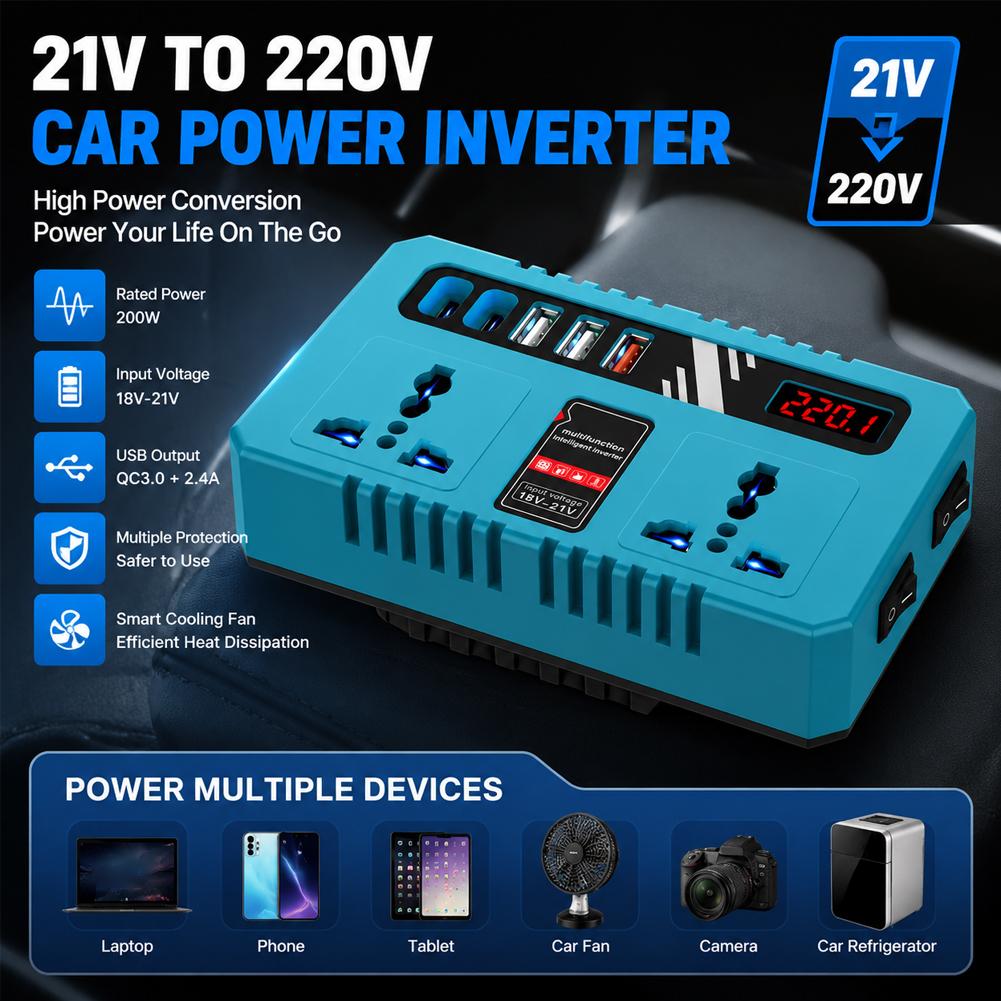 Lithium Battery Power Inverter - Outdoor Power Adapter Usb recension och pris