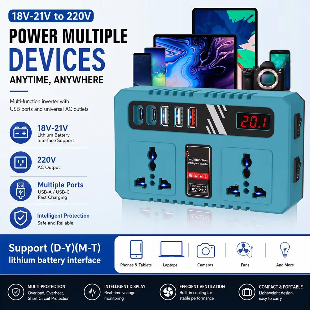 Lithium Battery Power Inverter - Outdoor Power Adapter Usb recension och pris